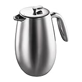 Bodum Kaffeebereiter French Press COLUMBIA Edelstahl / Cafetiere, 1,0 l, 34 g