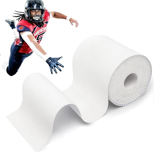 Turf Tape Football 4in x 33 feet Extra Wide White Football Turf TapeProtects from Turf Burn Waterproof Athletic Tape - Flexible Breathable Easy to Cut.