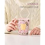 M&SENSE Rose Amber Scented Natural Soy Wax Candle, 14.1oz 60 Hours Long Lasting Slow Burning Candles for Home Decor, Aromatherapy Candle for Stress Relief - Image 4