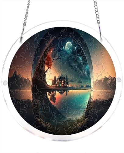 Moonlit Lake House �A�N�����p�Y�� ��l�p 7.4�C���` �X�e���h�O���X�X�^�C�� �A�N���� �W�O�\�[�p�Y�� �T���L���b�`���[ �J���t�� �� �݂艺�� �T���L���b�`���[�A�|�p�I�ȃz�[���f�R�M�t�g