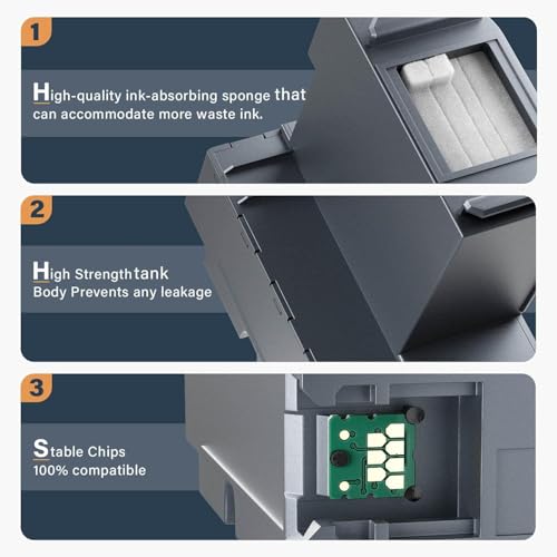 Image of S2101 S210125 C13S210125 SC23MB Maintenance Box Replacement for Surecolor SC-F170 SC-F160 SC-F100 SC-F130 SC-F150 Printers (SC23MB /S2101 Maintenance Cartridge)