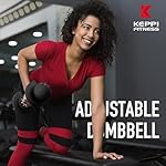 Keppi Adjustable Dumbbells Set, 25lb/55lb Dumbbells with Anti-Slip Metal Handle for Exercise & Fitness Fast Adjust Weight for Full Body Workout Fitness - Image 5