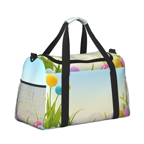 April Easter Travel Duffel Bag Lightweight Waterproof Carry On Tote Bag Foldable Weekender Overnight Bags Sport Gym Bag For Women Men3