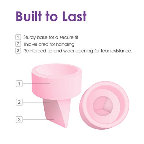 Image of Maymom Duckbill Valves Compatible with Spectra S1 S2 9 Plus Dew 350 Not Original Spectra Pump Parts S2 Accessories Replace Valve (Pink, 5ct)