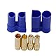 N/b YYWEi EC5 Banana Stecker 5mm Goldstecker Stecker + Buchse Set mit 8 Stücke 10cm Schrumpfschlauch Für RC ESC LIPO Motor (10 Paar)