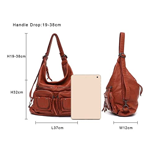 Soft PU Leather Shoulder Bags For Women Backpack For Women Shoulder Bag Lady Handbag3