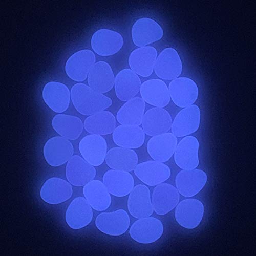 Qttlli 450Pcs Glow Pebbles Glow In The Dark Decorative Stones Rocks For Garden Path Walkway Yard Fish Tank, Purple #TOP1