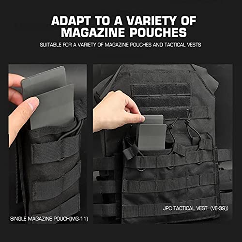 2Pcs/Set Hunting Tactical Molle Vest Nylon Mag Magazine Pouch Insert Set Mag Carrier Clip #TOP5