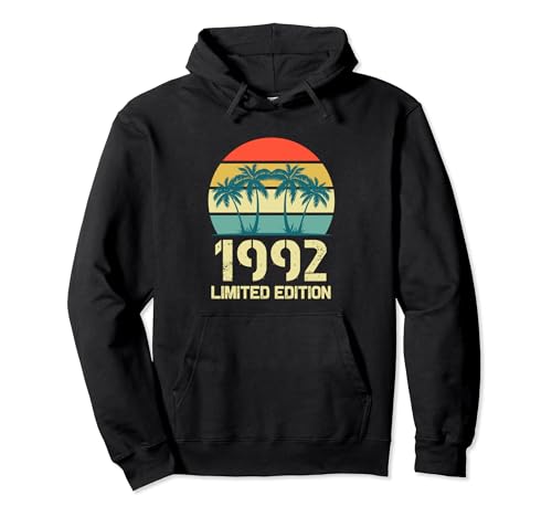 Camisetas de cumpleaños vintage de 1992 para hombre, divertidas cumpleaños de 1992 Sudadera con Capucha
