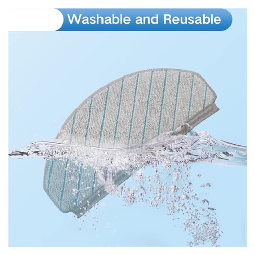 Robot Vacuum Cleaner Mop Pads Spare Parts Washable Mop Cloths Parts Accessories,Compatible for ECOVACS,Compatible for DEEBOT T10/T10 Plus (Color : Set 8)