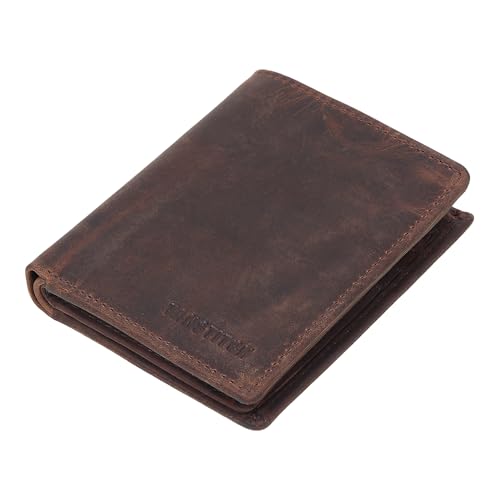 Image of TANSTITCH Genuine Leather Wallet | RFID Blocking Wallet | Large Capacity Card Holder (Hold 30 Currency Notes)