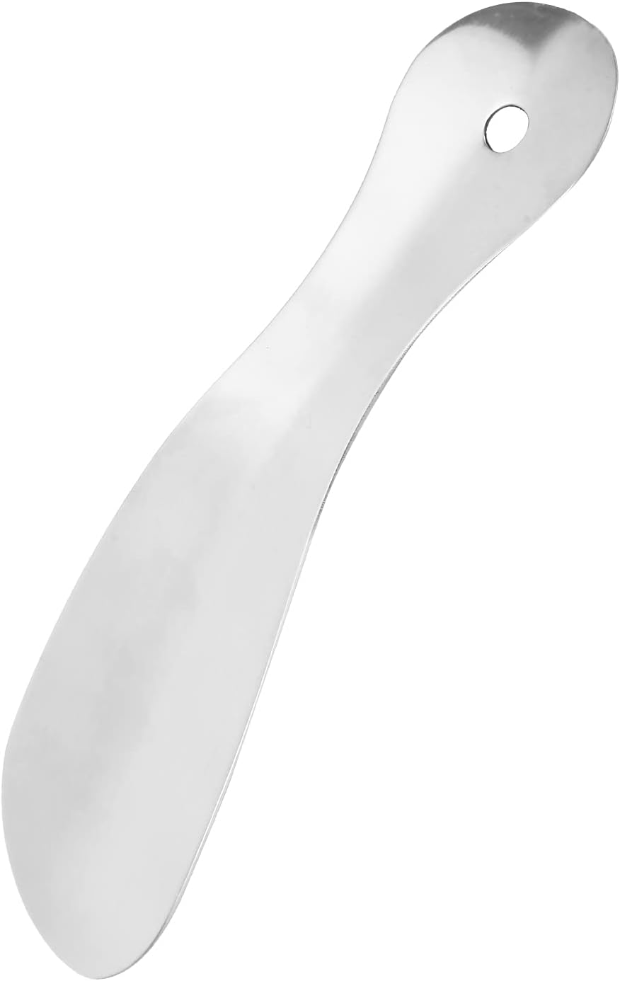 Venta loca Cuerno de zapato de metal, diseño ergonómico que lo ayuda a mantener las manos limpias Cuchara de zapatos para ir a pie para viajar a casa para acampar