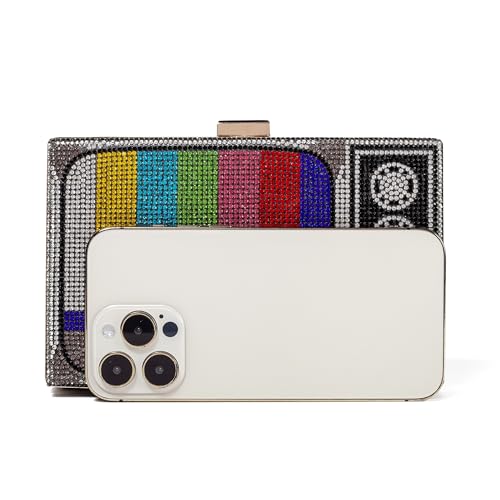 Image of Women Retro Crossbody Bag Rhinestone Fun Unique Evening Clutch Purses for Women
