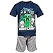 Minecraft Creeper Skeleton Zombie Little Boys Athletic Graphic T-Shirt and Mesh Shorts Outfit Set Blue/Grey 5