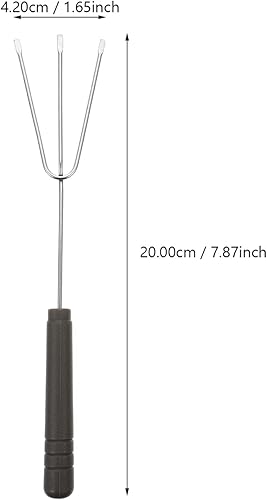 Miniatura 2 de Hemoton Juego de 6 tenedores de chocolate para fondue de chocolate de acero inoxidable, tenedores de fondue de acero inoxidable, herramientas de