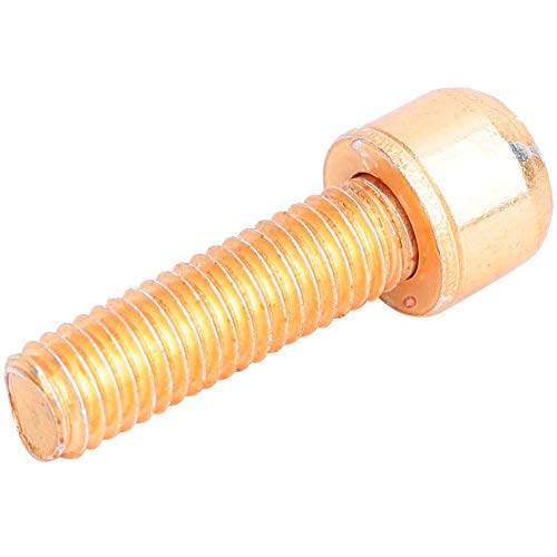 Boulons de tige de vélo en alliage de titane M5 x 18 mm Boulons Vis avec rondelles pour VTT Potence de vélo(#2) Cover