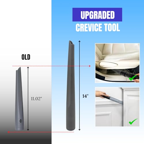Image of For Shark Navigator NV360 NV350 NV351 NV352, Rocket HV301 HV322 HV371 & Rotator NV500 Series - Vacuum Cleaner Attachments for Hard To Reach Areas, Dryer Vent Cleaner Attachment for Miele Vacuums