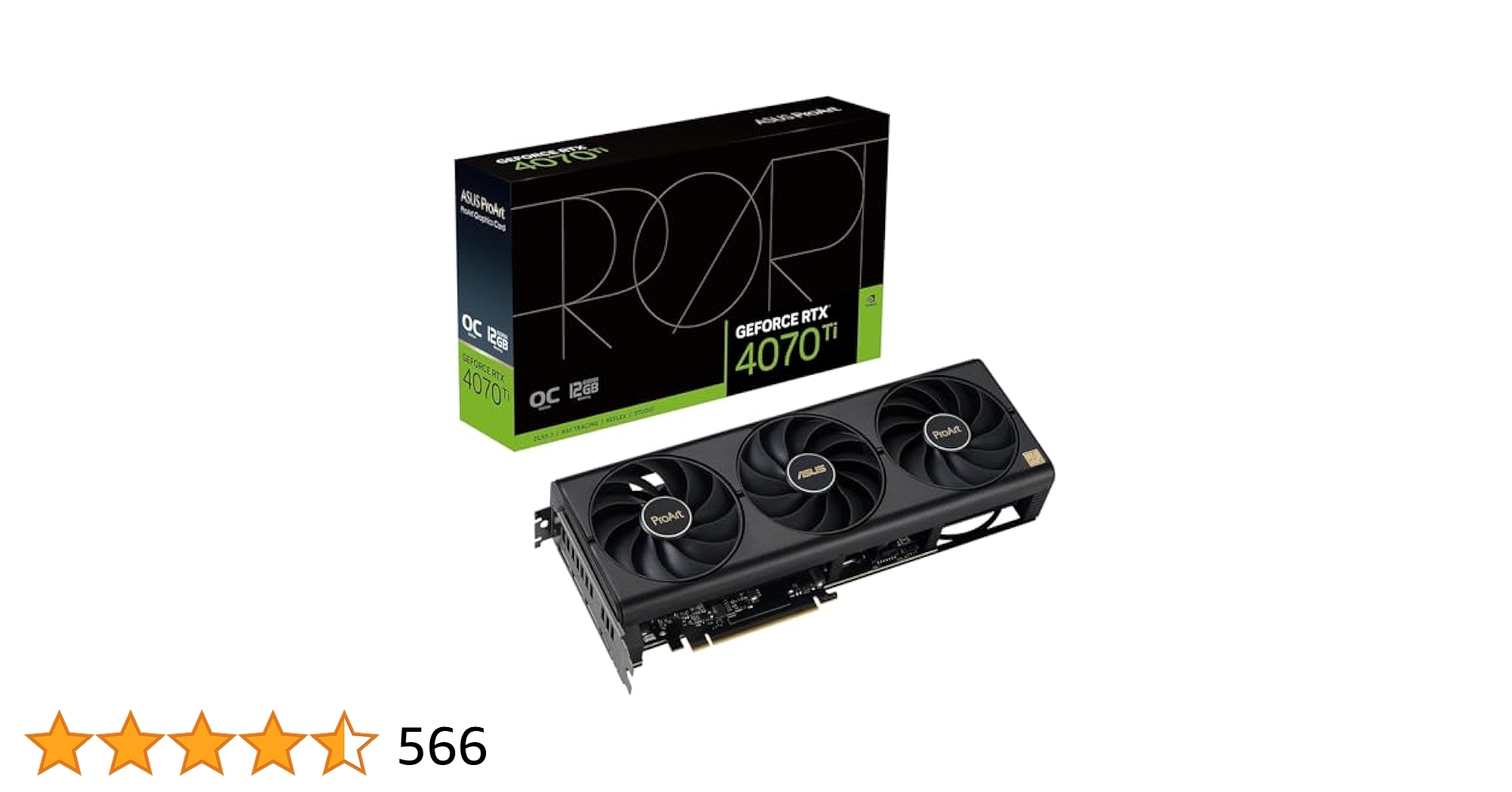 Amazon | ASUS GeForce RTX 4070 Ti 12 GB GDDR6X NVIDIA PROART