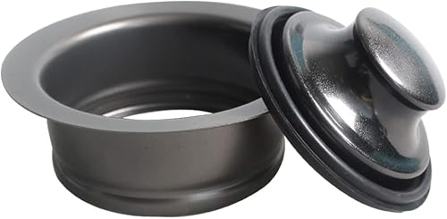 Talea - Tapón de brida de fregadero de color negro para eliminación de basura Kicthen XK320C019