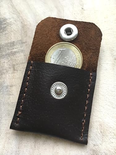 Halsbandtasche aus Leder für Hundemarke SAMMY | AIRTAGS | Steuermarke | Tassomarke | Einkauschip | Ring Aufbewahrung | Viele Farben | Handmade by Manufactica®