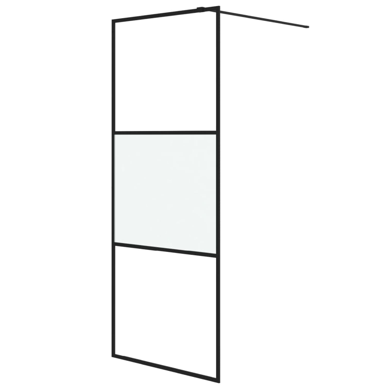 ShGaxin Mampara de Ducha Vidrio ESG semiesmerilado Negro 80x195 cm, Mampara Bañera, Mampara Baño Ducha, Cabina De Ducha, Mampara Baño 152105