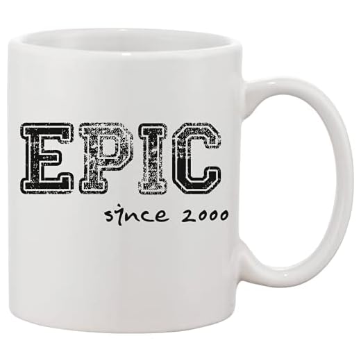 Epic Since 2000 - Taza de cerámica con diseño de cumpleaños