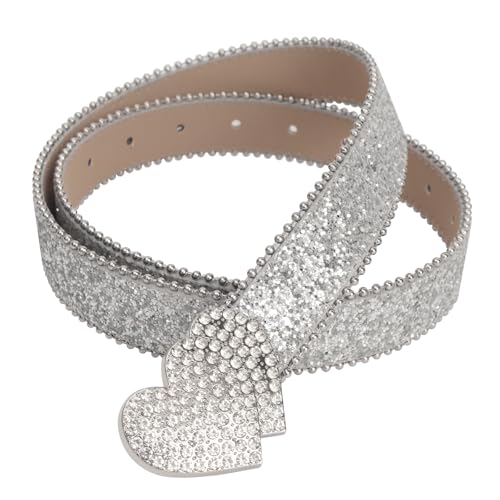 Glitter Western Belt for Women Rhinestone Belts Cowgirl Style Bling Bling Diamond Belts Y2K Sparkly Belt for Jeans2