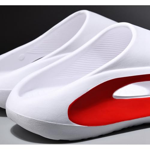 Womens Mens Slippers,Bathroom Pillow Thick Sole Poolside Comfy Shoes,Beach Spa Open Toe Comfortable Soft Sandal,The sole Pattern Steadily Prevents Slipping4