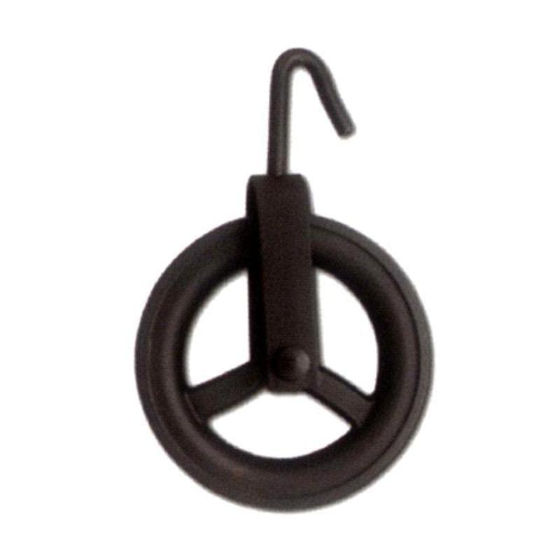 Poleas de pozo 12 cm hierro fundido hasta 910 kg 30120