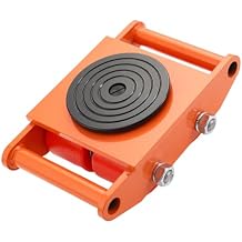 1 PCS Heavy Duty Machine Mover Skate Dolly, 6 Ton, Industrial Equipment Movers with 360 Swivel Casters, Non-Slip Tray for Heavy Tools, Pallets, Rugged Steel Construction for Factories