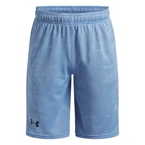 Under Armour Boys' Tech Jacquard 2.0 Shorts, (432) Tech Blue / / Black, Large