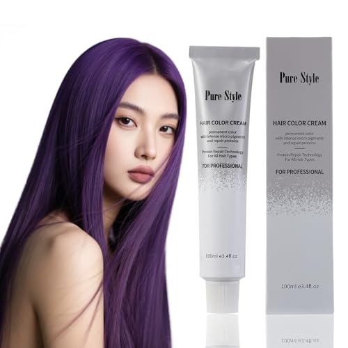 YSNSTYLE-PureStyle 3.4 fl oz(100ml) Hair Color Cream, Ammonia-Low Permanent Hair Dye with...