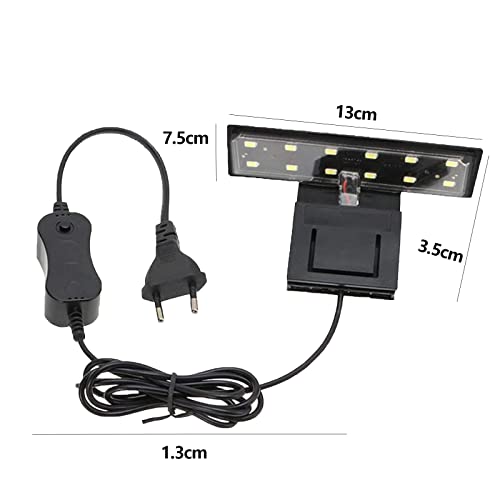 CAM2 Aquarienbeleuchtung Aquarien Led Lampe Aquarium Licht Led Aquarium led beleuchtung 220V 6W Nano Aquarium Beleuchtung für Wasserpflanzen und Fische – Bild 3