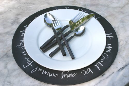 Chalkboard Charger set de 4 miniatura 3