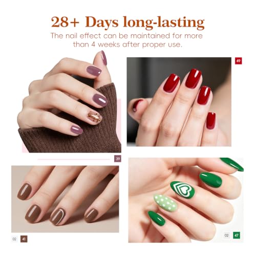Miniatura 4 de Peacecolor 38pcs Kit Esmalte De Uñas Semipermanente Con Lámpara Uv