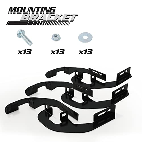 Barras laterales Running Boards M-Auto 6.75 pulg cromadas miniatura 2