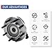 PAROD 515061 4X4 4WD Wheel Bearing and Hub Assembly Compatible with 2003-2005 Dodge Ram 2500 3500 8lugs w/ABS