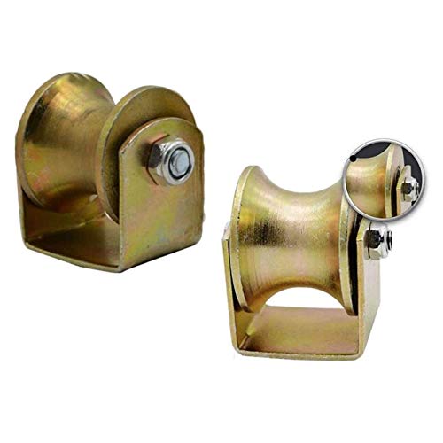 GAXQFEI Heavy Duty Ruedas, Ruedas de ricino, cojinete de Altas Prestaciones Doble Castor Castor Rueda de la carretilla echador de los muebles de acero para trabajo pesado Ruedas, T-Groove rueda de de