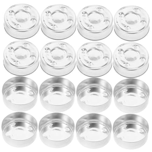Cabilock DIY Candle Making Supplies 150pcs Aluminum Round Tea Light Candle Jars Decorative Easy Storage