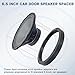 Fiegromech 4PCS 6.5 Inch Speaker Spacer Kit,Solid Plastic Car Door Speakers Adapter Gasket Mounting Bracket,Universal 6 1/2” Vehicle Stereo Speaker Ring Spacers 0.69” Depth