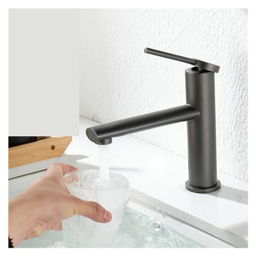 Mitigeur de lavabo blanc haut pour éviter les éclaboussures de vasque