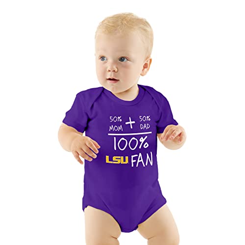 Image of Little King NCAA Short Sleeve-100% Fan- Bodysuit Romper -Newborn and Infant Sizes