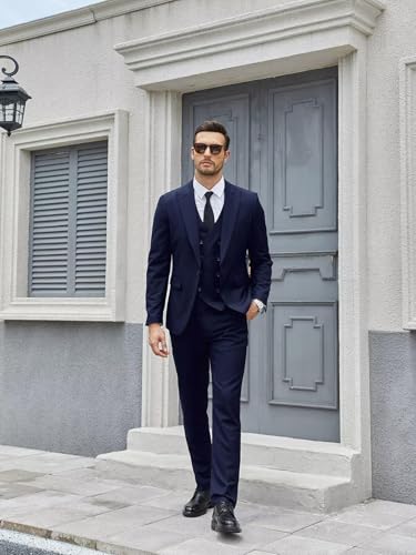 Men's Linen 3-Piece Suit 2025 Spring Summer Breathable Wedding Business Blazer Pant Set Lightweight Suit JLWX-013