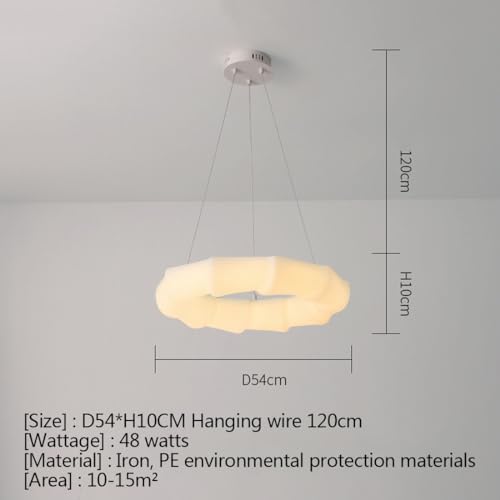 Lustre à Biscuits LED romantique avec lumière confortable de chambre - 6
