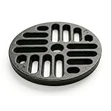 Rejilla de ceniza de hierro fundido circular | Reemplazo universal para estufas de madera, chimeneas y hornos | Grosor 1 cm, Ventilación optimizada | Diámetro 13,5 cm