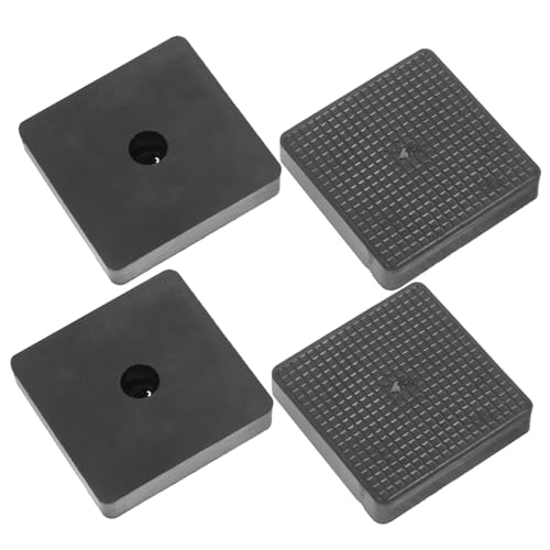 HEALLILY Washing Machine Mat 4pcs Anti-Vibration Gaskets for Noise Dampening Easy Installation