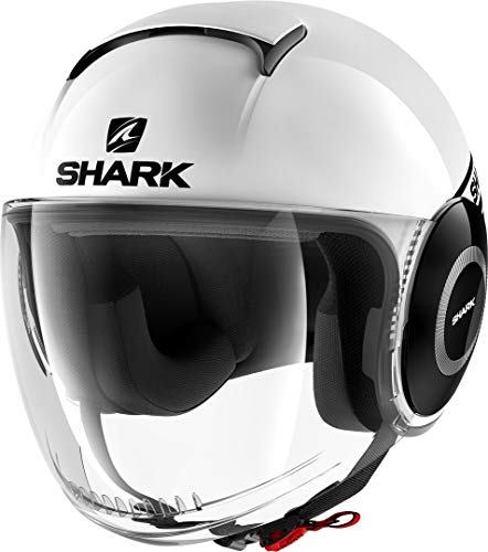 Casco Jet Shark Micro Street Blanco Negro WKK