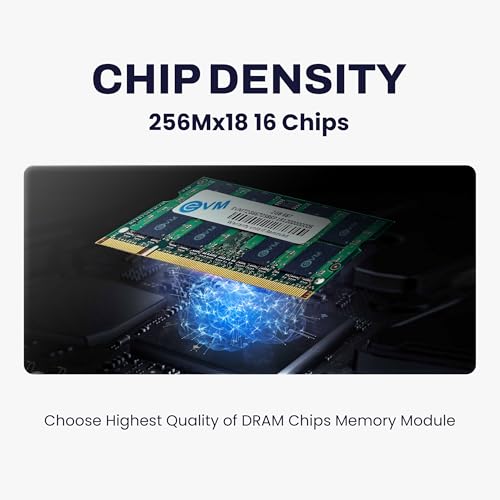 Image of EVM 2GB DDR2 Laptop RAM Memory | 667MHz | PC2-5300 | SO-DIMM | 200-Pin | CL5 | 1.8V Low Voltage | Non-ECC Unbuffered | Notebook Compatible | Intel & AMD Support | 10 Year Warranty (EVMT2G6670S86P)
