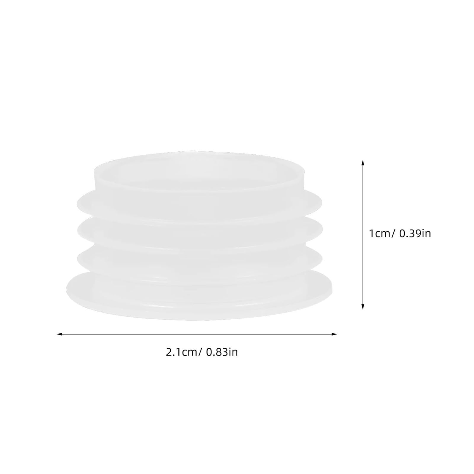 Tapones de tapón Botella 400 Piezas for contenedor Vaso Laboratorio | Tapas de salero y pimentero, cubiertas redondas, tapones for agujeros for equipos educativos, 0,83x0,39 pulgadas