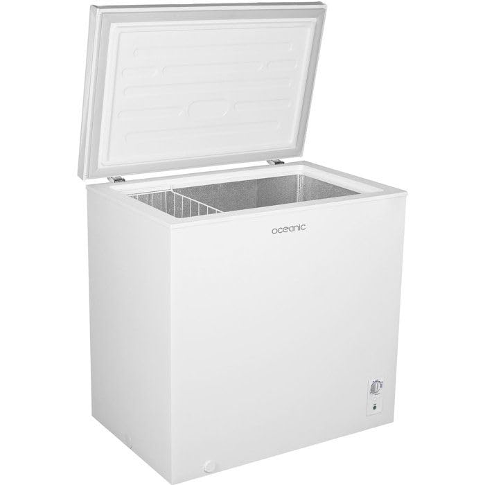 Continental Edison OCEACC194WD Gefriertruhe, Klasse D, 194 l, 81,8 x 55,8 x 83,5 cm, Weiß